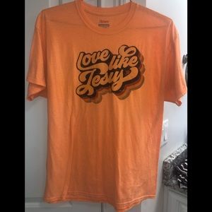 Orange love like Jesus T-shirt